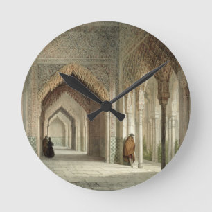 Domstolrummet av Alhambraen, Granada, tänd 1853 ( Rund Klocka