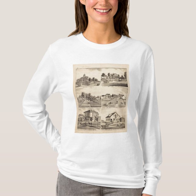 Domstolsbyggnad av Stillwater, Minnesota Tee Shirt (Framsida)
