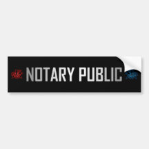 DomTopNotary Notary Public Bumper-etikett