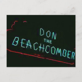 Don Beachcomber, Vintage Chicago Neon Post Car Vykort