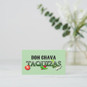 Don Chava Taquizas Visitkort