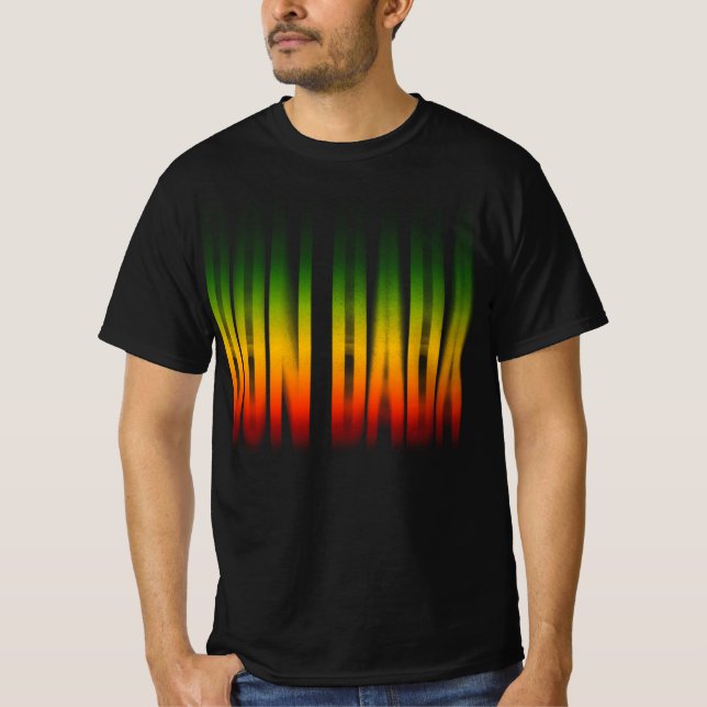 Don Dada Bludverkstyp Typografi Rasta Reggae T Shirt (Framsida)
