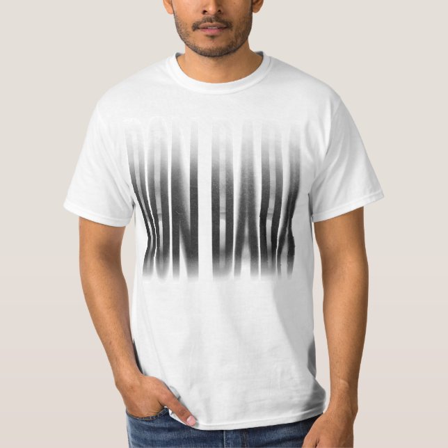 Don Dada, suddig effekt Typografi Reggae T Shirt (Framsida)
