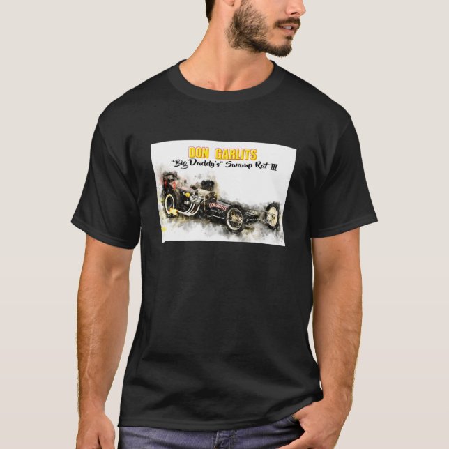 Don Garlits Big Pappa Swamp Råtta 3 T Shirt (Framsida)