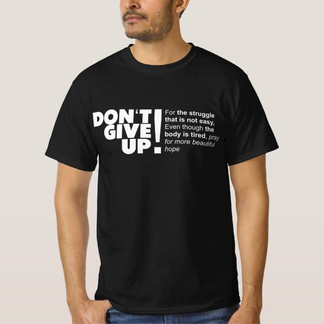 DON INTE GE UP T SHIRT (Framsida)