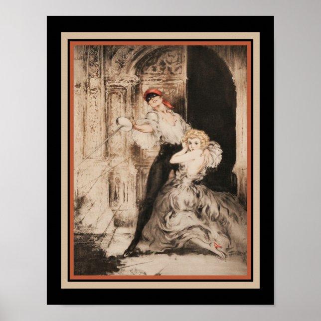 "Don Juan" 1928 Louis Icart Poster (Framsidan)