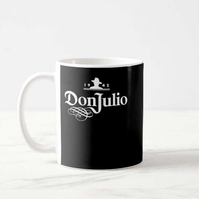 Don Julio 1942 White Logotyp Classic T Shirt Kaffemugg (Vänster)