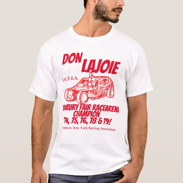 Don LaJoie 1-Sided Tee Danbury Racearena Champion! (Framsida)