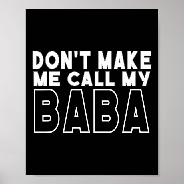 Don&# låt mig inte ringa min Småbarn Grandpa Far  Poster (Framsidan)