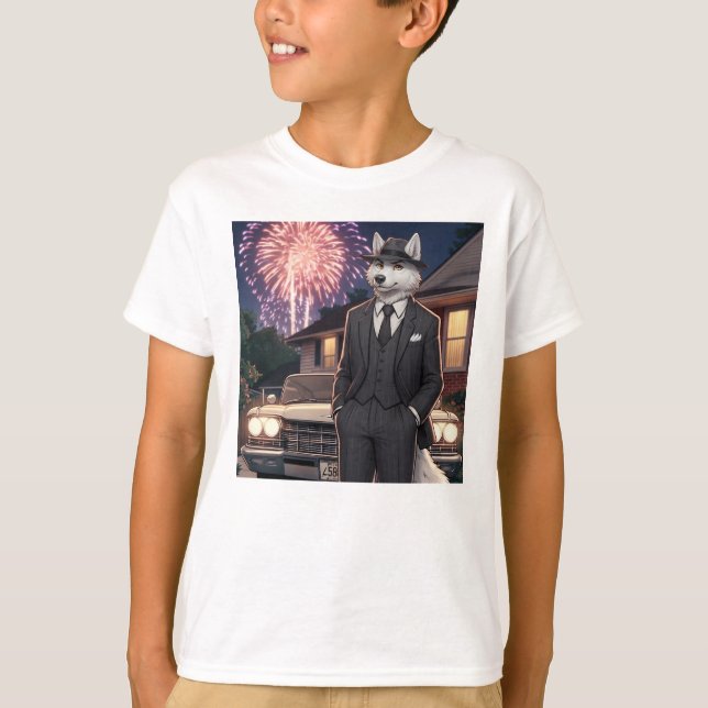 Don Lupo Canino "Fjärde juli"   T Shirt (Framsida)