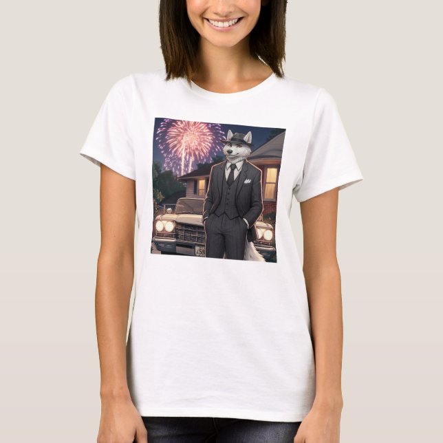 Don Lupo Canino "Fjärde juli"    T Shirt (Framsida)