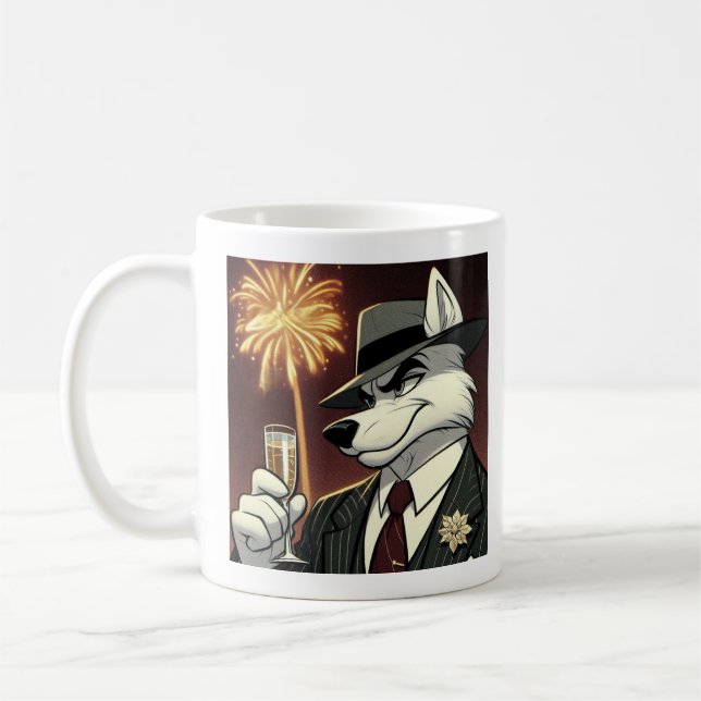 Don Lupo Canino "New Year" Kaffemugg (Vänster)