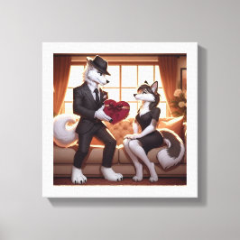 Don Lupo Canino "Valentines" Canvastryck