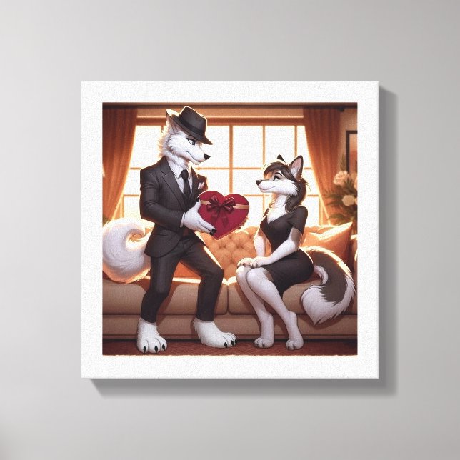 Don Lupo Canino "Valentines" Canvastryck (Framsida)