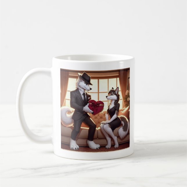 Don Lupo Canino "Valentines"  Kaffemugg (Vänster)