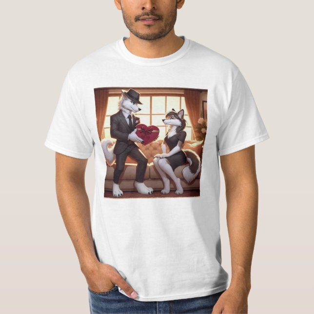 Don Lupo Canino "Valentines" T Shirt (Framsida)