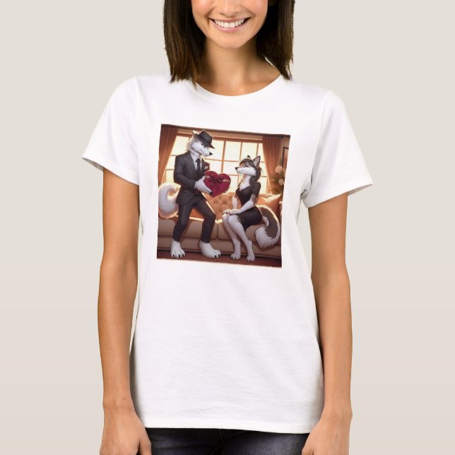 Don Lupo Canino "Valentines" T Shirt (Framsida)