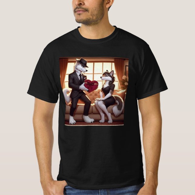 Don Lupo Canino "Valentines" T Shirt (Framsida)