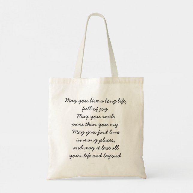 Don Novaks blessing Tote Bag Tygkasse (Baksida)