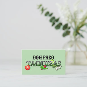 Don Paco Taquizas Visitkort