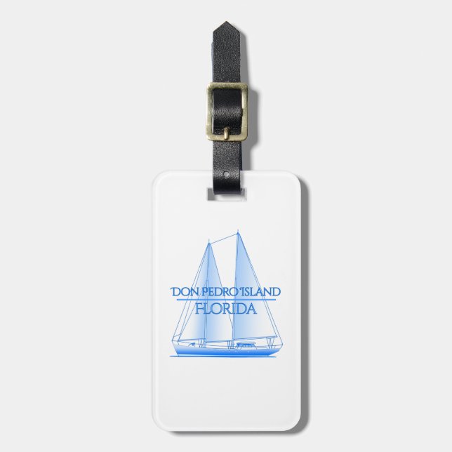 Don Pedro Island Coastal Nautical Sailing Sailor Bagagebricka (Vertikal Framsida)