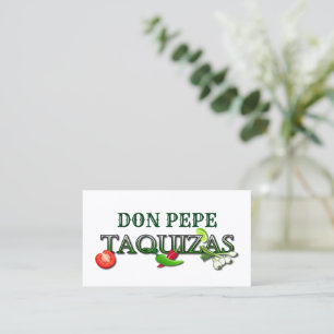 Don Pepe Taquizas Visitkort
