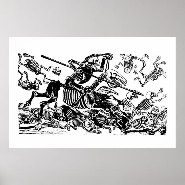 Don Quijote av José Guadalupe Posada Poster (Framsidan)