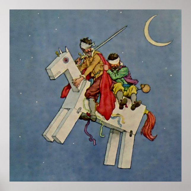 “Don Quijote” av W Heath Robinson Poster (Framsidan)