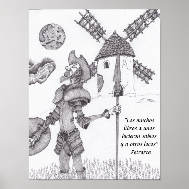 Don Quijote de La Mancha Poster (Framsidan)