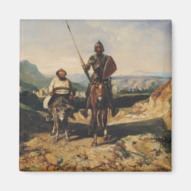 Don Quijote och Sancho Magnet (Framsidan)