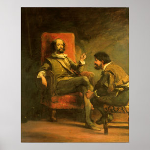 Don Quijote och Sancho Panza Poster