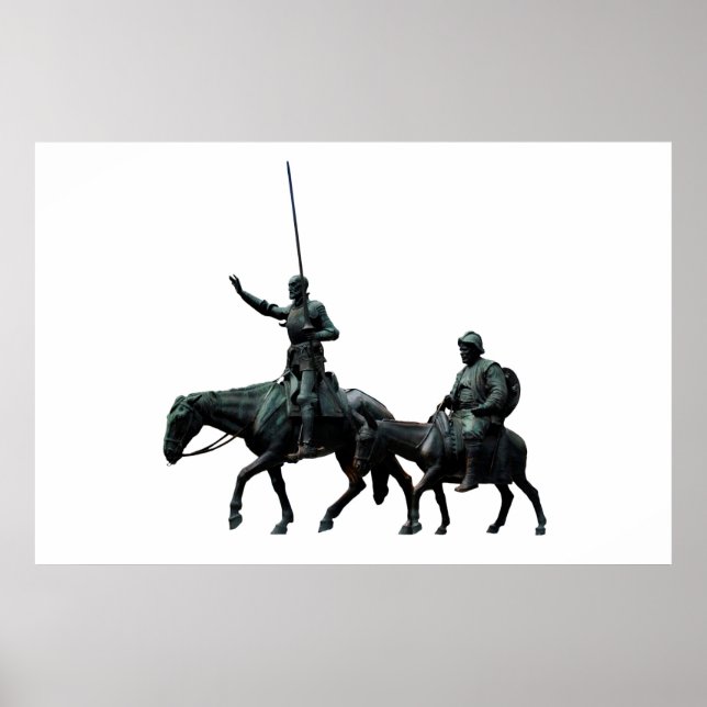 Don Quijote och Sancho Panza Poster (Framsidan)