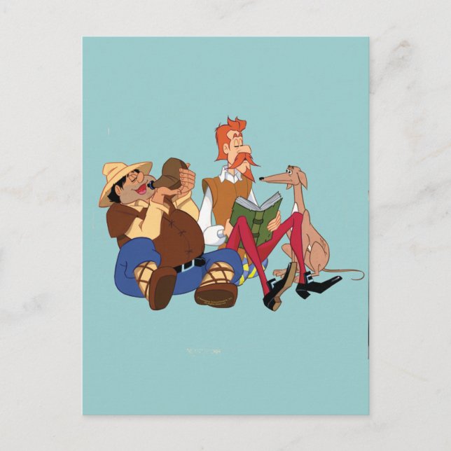 DON QUIJOTE & SANCHO - 400 år Vykort (Framsida)