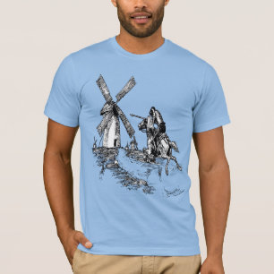 Don Quijote som bekämpar väderkvarnar T Shirt