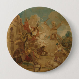 Don Quijote styrd av dårskap, 1700-tals gobeläng Knapp