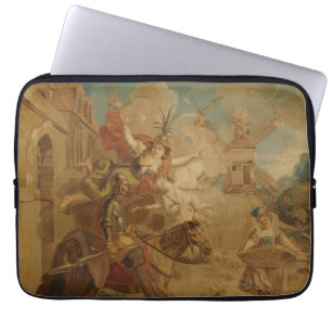Don Quijote styrd av dårskap, 1700-tals gobeläng Laptop Fodral