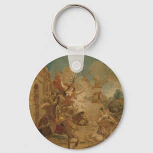 Don Quijote styrd av dårskap, 1700-tals gobeläng Nyckelring