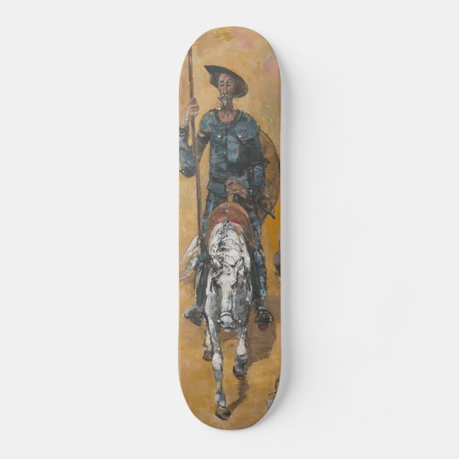 Don Quixote Äventyr Stanislav Stanek Old School Skateboard Bräda 18 Cm (Framsida)