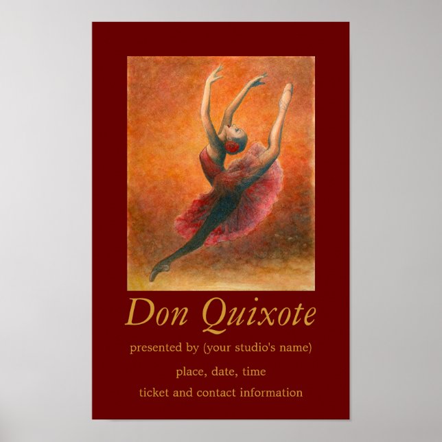 Don Quixote Ballet Art Poster (Framsidan)