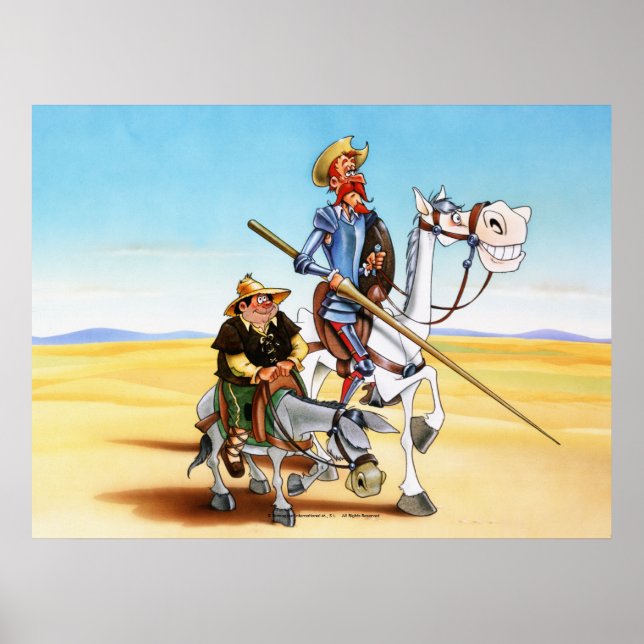 DON QUIXOTE & SANCHO -IVth. Centenary Poster (Framsidan)