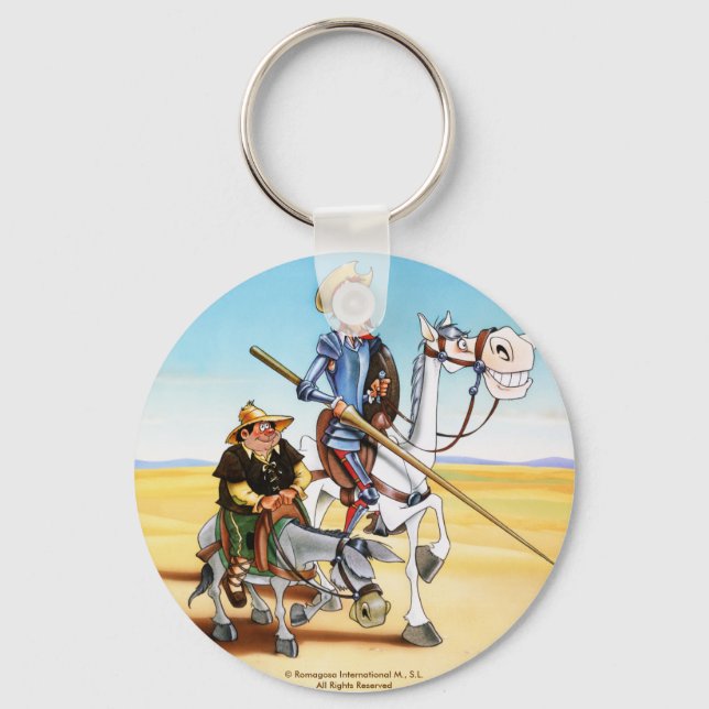 DON QUIXOTE & SANCHO KEYCHAIN- IVth. hundraårsjubi Nyckelring (Framsida)