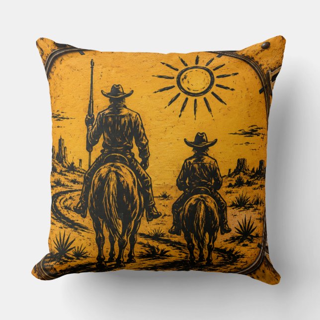 Don Quixote & Sancho Panza Kudde (Framsida)