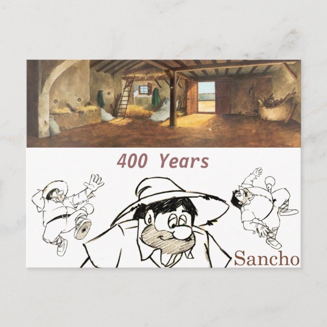DON QUIXOTE - Tecknadens animeringsbakgrund (1979) Vykort (Framsida)