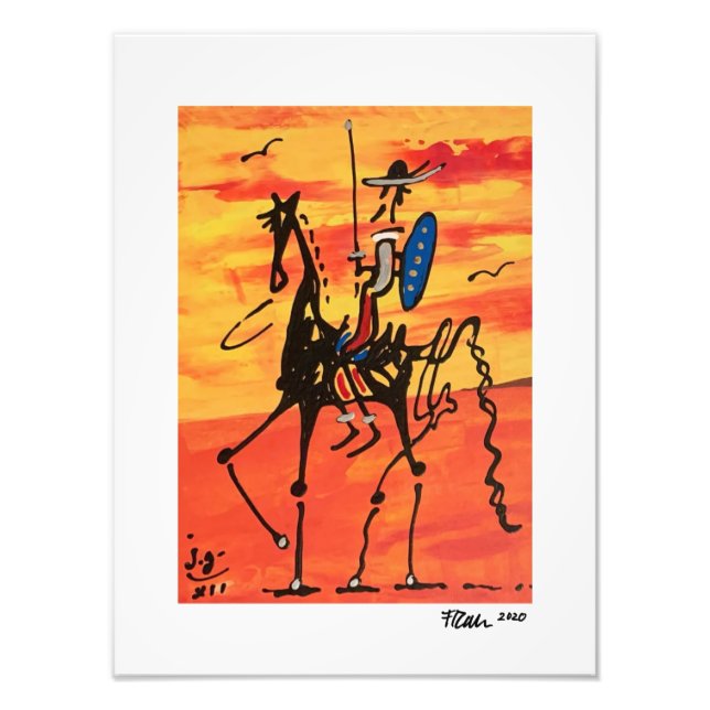 Don Quixote XII Fototryck (Framsidan)