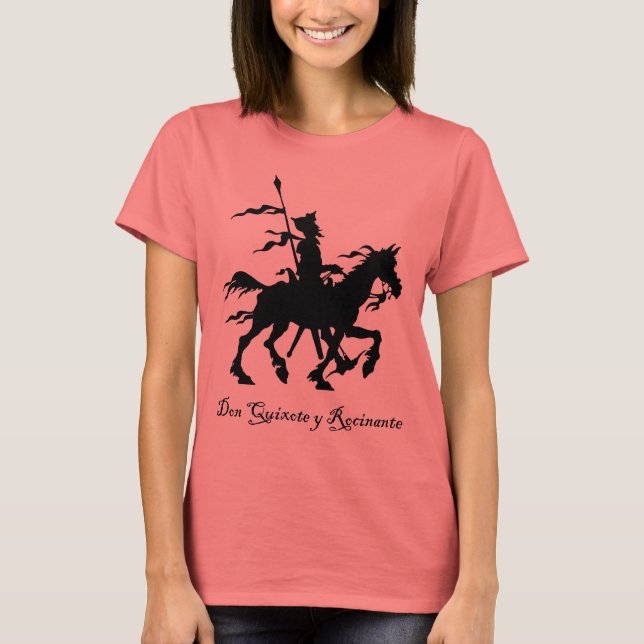 Don Quixote y Rocinante T-shirt (Framsida)