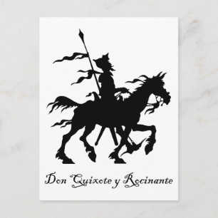 Don Quixote y Rocinante Vykort