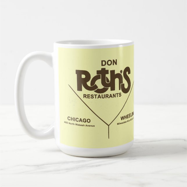 Don Roths restauranger, Chicago, Wheeling, IL Kaffemugg (Vänster)