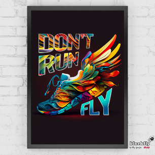 Don springa, Fly Neon Running She Poster