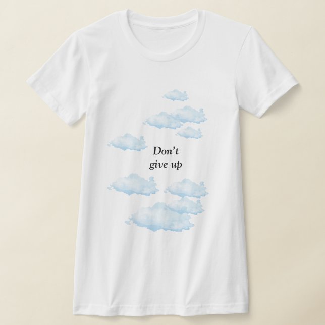 Don’t Give Up – Arabic Motivational Design with So T Shirt (Laydown)