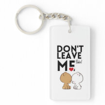 Don’t Leave Me Cute Couple Love Keychain | Romanti